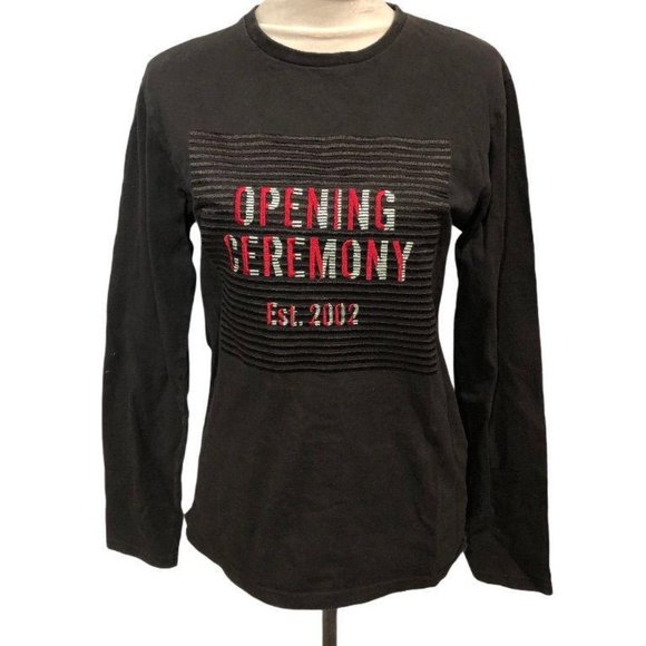 Opening Ceremony Other - Opening Ceremony Cotton Long Sleeve Black Small Mens Cotton Sweater Pullover